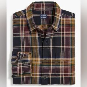 J. Crew Men's Plaid Flannel Shirt - Multicolor